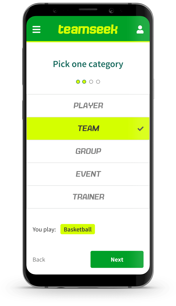 category selection