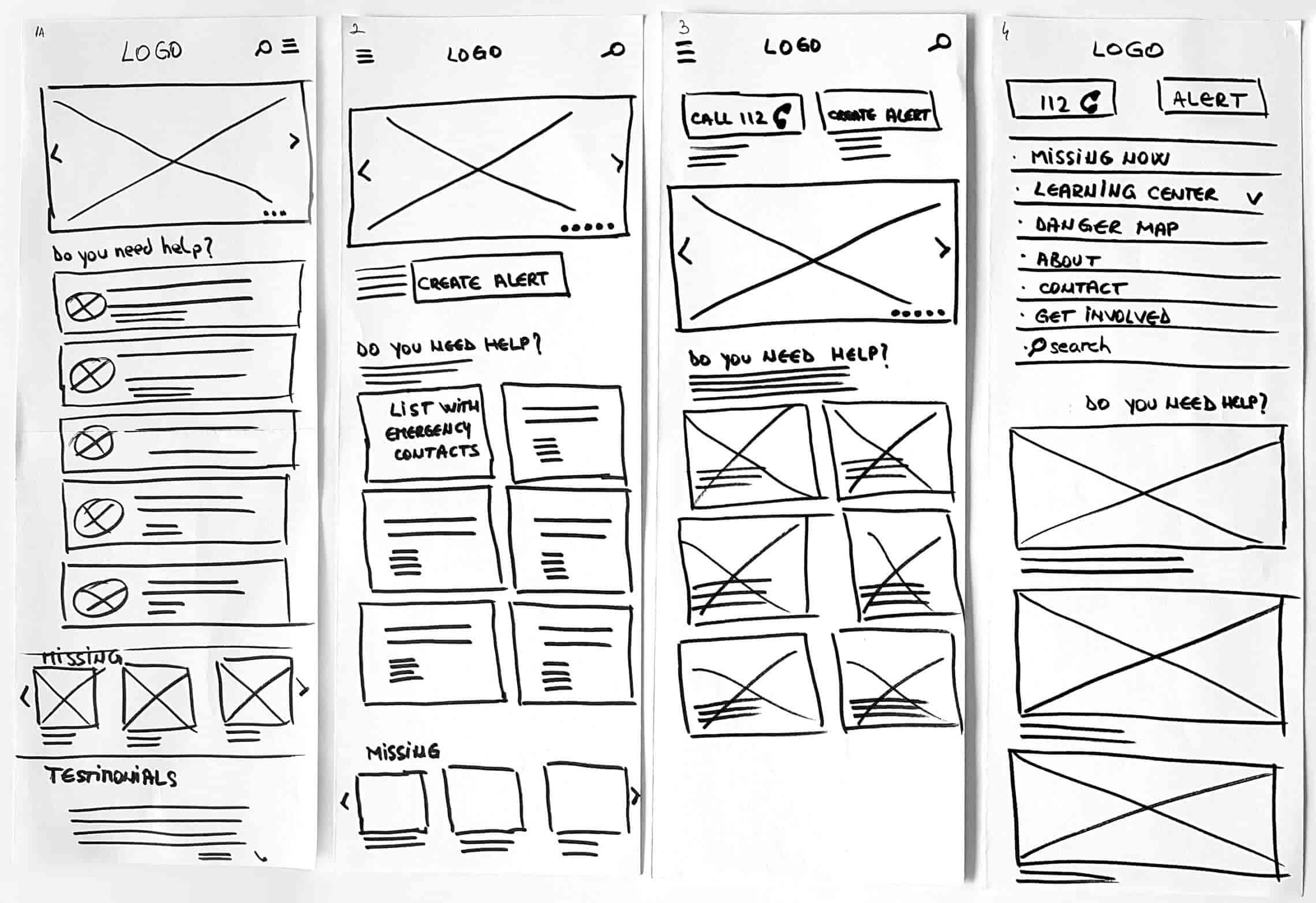 wireframes sketches