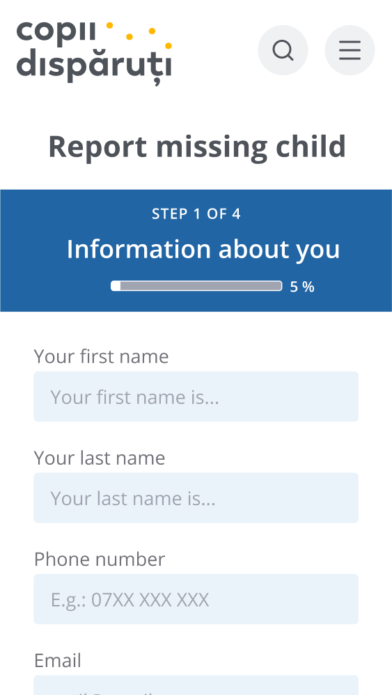 report step 1