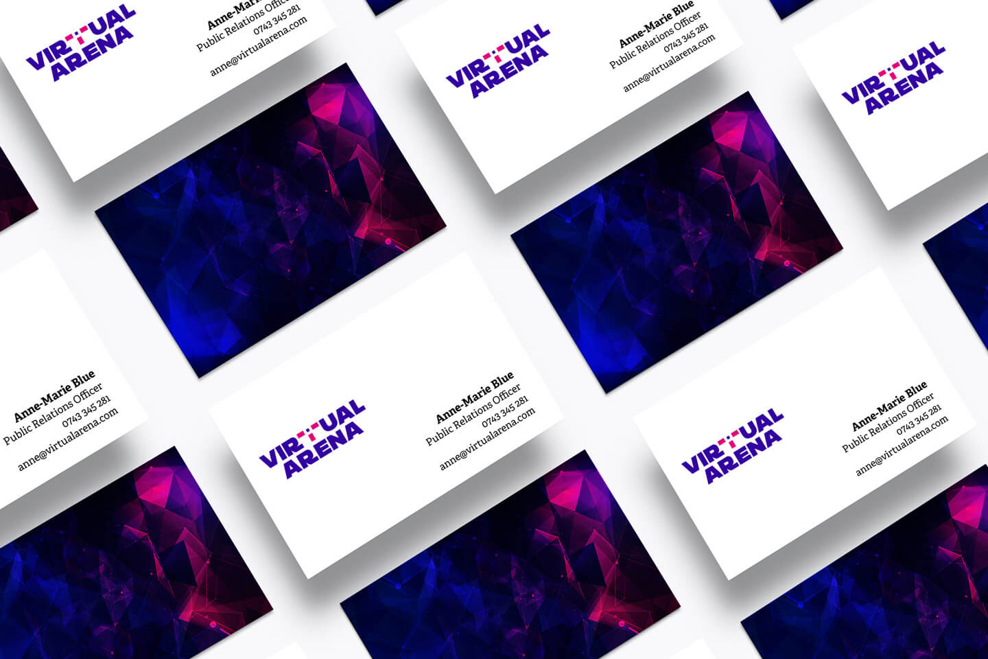virtual arena business cards